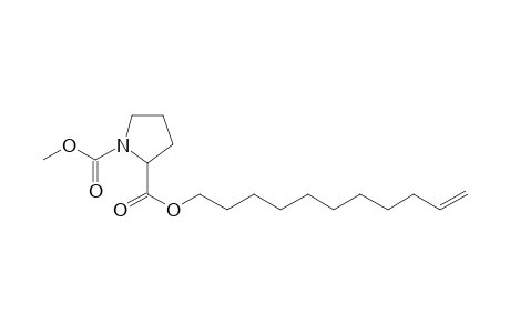 l-Proline, N-methoxycarbonyl-, undec-10-enyl ester