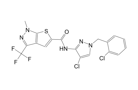 1H-thieno[2,3-c]pyrazole-5-carboxamide, N-[4-chloro-1-[(2-chlorophenyl)methyl]-1H-pyrazol-3-yl]-1-methyl-3-(trifluoromethyl)-
