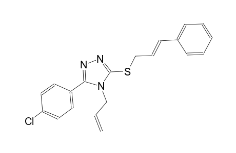 4-allyl-5-(4-chlorophenyl)-4H-1,2,4-triazol-3-yl (2E)-3-phenyl-2-propenyl sulfide