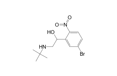 Benzenemethanol, 5-bromo-.alpha.-[[(1,1-dimethylethyl)amino]methyl]-2-nitro-, monohydrochloride