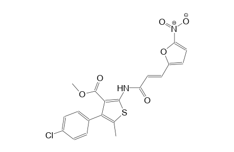 methyl 4-(4-chlorophenyl)-5-methyl-2-{[(2E)-3-(5-nitro-2-furyl)-2-propenoyl]amino}-3-thiophenecarboxylate