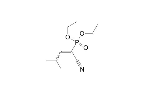 Phosphonic acid, (1-cyano-3-methyl-1-butenyl)-, diethyl ester