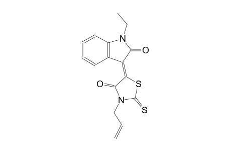 (3Z)-3-(3-allyl-4-oxo-2-thioxo-1,3-thiazolidin-5-ylidene)-1-ethyl-1,3-dihydro-2H-indol-2-one