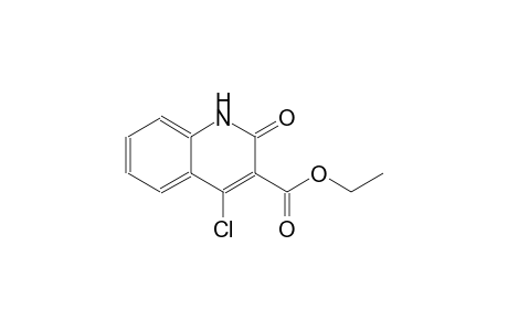 3-quinolinecarboxylic acid, 4-chloro-1,2-dihydro-2-oxo-, ethyl ester