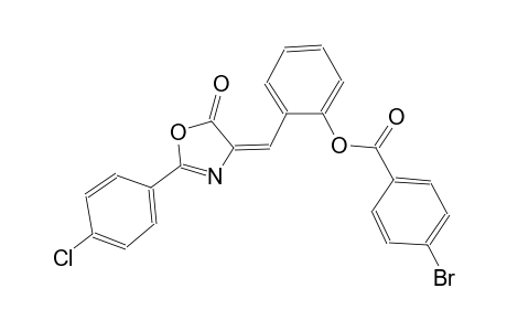2-[(E)-(2-(4-chlorophenyl)-5-oxo-1,3-oxazol-4(5H)-ylidene)methyl]phenyl 4-bromobenzoate