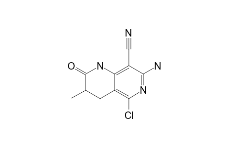 7-Amino-5-chloro-8-cyano-3,4-dihydro-3-methyl-1,6-naphthyridin-2(1H)-one
