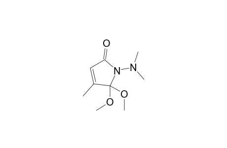 N-Dimethylamino-4-methyl-5,5-dimethoxy-3-pyrrolin-2-one