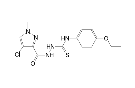 2-[(4-chloro-1-methyl-1H-pyrazol-3-yl)carbonyl]-N-(4-ethoxyphenyl)hydrazinecarbothioamide