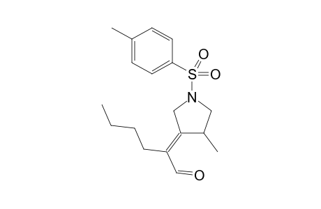 (E)-2-(4-Methyl-1-tosylpyrrolidin-3-ylidene)hexanal