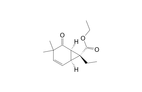Bicyclo[4.1.0]hept-2-ene-7-carboxylic acid, 7-ethyl-4,4-dimethyl-5-oxo-, ethyl ester, (1.alpha.,6.alpha.,7.alpha.)-