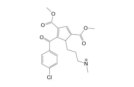 3-[5-(4-CHLOROBENZOYL)-2,4-DI-(METHOXYCARBONYL)-CYCLOPENTADIENIDE]-PROPYL-(METHYL)-AMMONIUM