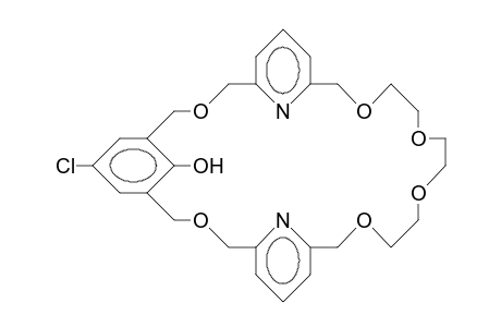 7-Chloro-3,11,19,22,25,28-hexaoxa-34,35-diaza-tetracyclo(28.3.1.1/5,9/.1/13,17/)hexatriacontanonaen-36-ol
