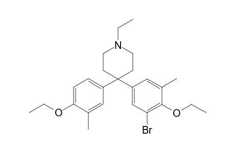 4-(4'-Ethoxy-3'-bromo-5'-methylphenyl))-4-(4'-ethoxy-3'-methylphenyl)-1-ethylpiperidine