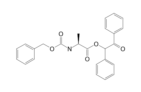 BENZOINYL-N-BENZYLOXYCARBONYL-L-ALANOATE;MAJOR-ISOMER