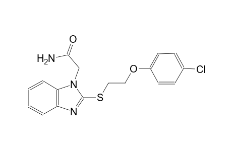 1H-benzimidazole-1-acetamide, 2-[[2-(4-chlorophenoxy)ethyl]thio]-