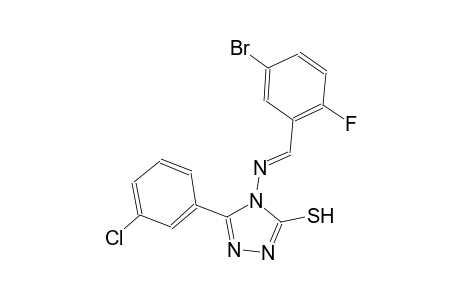 4-{[(E)-(5-bromo-2-fluorophenyl)methylidene]amino}-5-(3-chlorophenyl)-4H-1,2,4-triazole-3-thiol