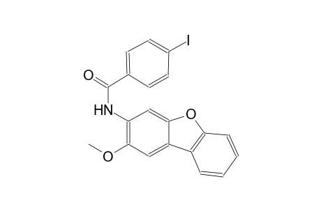 4-iodanyl-N-(2-methoxydibenzofuran-3-yl)benzamide