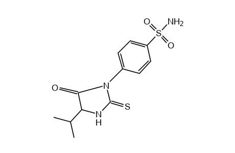 p-(4-ISOPROPYL-5-OXO-2-THIOXO-1-IMIDAZOLIDINYL)BENZENESULFONAMIDE