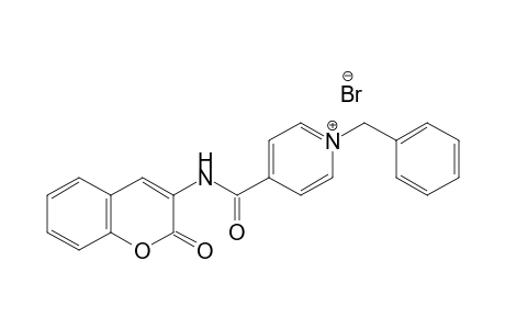 1-Benzyl-4-(2-oxo-2H-chromen-3-ylcarbamoyl)pyridinium bromide