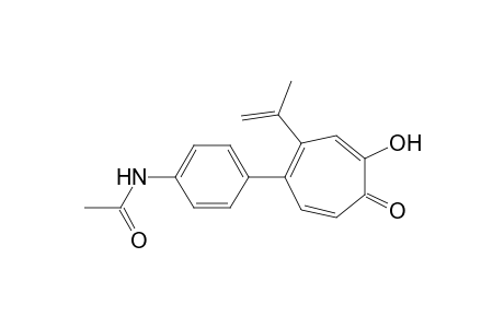 5-(4-Acetamidophenyl)-4-isopropenyltropolone