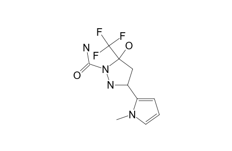 5-hydroxy-3-(1-methylpyrrol-2-yl)-5-(trifluoromethyl)pyrazolidine-1-carboxamide