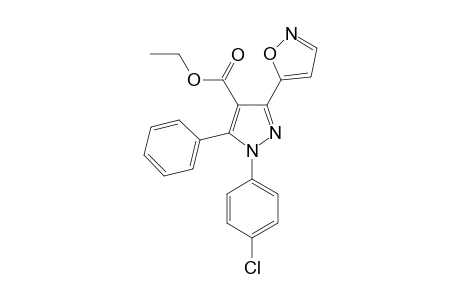 5-[(4-Ethoxycarbonyl-1-(4-chlorophenyl)-5-phenyl-pyrazol-3-yl)]-isoxazole