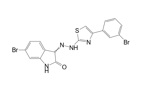 6-Bromo-3-{2-[4-(3-bromophenyl)thiazol-2-yl]hydrazono}indolin-2-one