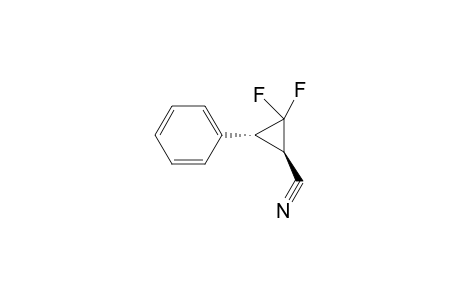 (1R,3R)-2,2-bis(fluoranyl)-3-phenyl-cyclopropane-1-carbonitrile