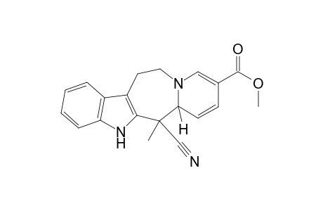 Methyl 6-cyano-6-methyl-6,6a,12,13-tetrahydro-5H-pyrido[1',2':1,2]azepino[4,5-b]indole-9-carboxylate