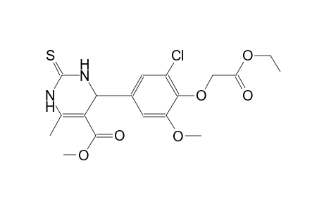 methyl 4-[3-chloro-4-(2-ethoxy-2-oxoethoxy)-5-methoxyphenyl]-6-methyl-2-thioxo-1,2,3,4-tetrahydro-5-pyrimidinecarboxylate