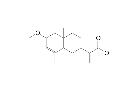 2-METHOXY-4,10-DIMETHYL-7-(1'-HYDROXYCARBONYLVINYL)-BICYCLO-[4.4.0]-DEC-3-ENE