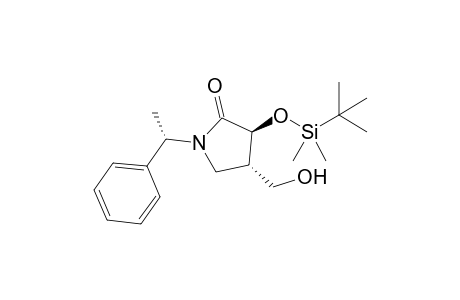 (3S,4S,1'S)-3-tert-Butyldimethylsiloxy-4-hydroxymethyl-1-(1'-phenylethyl)pyrrolidin-2-one