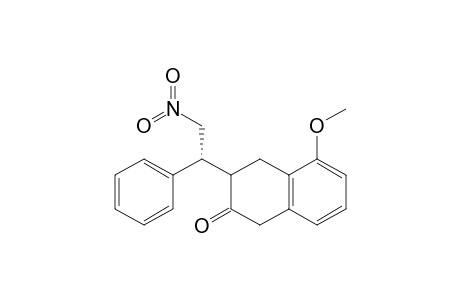 2(1H)-Naphthalenone, 3,4-dihydro-5-methoxy-3-(2-nitro-1-phenylethyl)-, [S-(R*,S*)]-