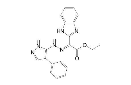 Ethyl .alpha.-[4-phenylpyrazol-5-ylhydrazono]-2-benzimidazoleacetate