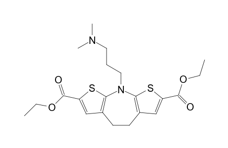4H-Dithieno[2,3-b:3',2'-f]azepine-2,7-dicarboxylic acid, 9-[3-(dimethylamino)propyl]-5,9-dihydro-, diethyl ester