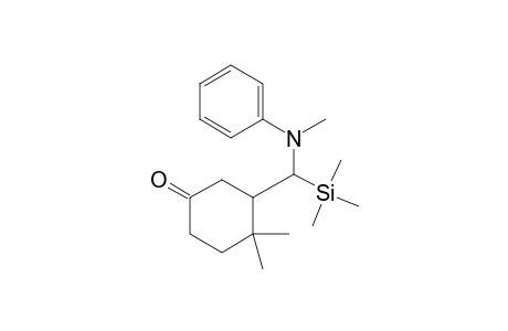 4,4-Dimethyl-3-[(N-methylanilino)-trimethylsilyl-methyl]cyclohexanone