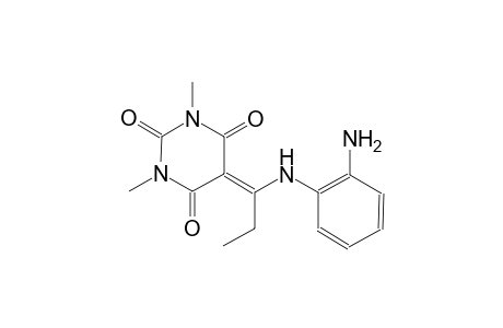 5-[1-(2-aminoanilino)propylidene]-1,3-dimethyl-2,4,6(1H,3H,5H)-pyrimidinetrione