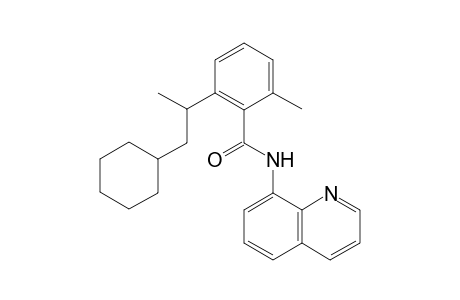 2-(1-cyclohexylpropan-2-yl)-6-methyl-N-(quinolin-8-yl)benzamide