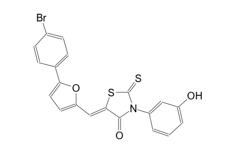 4-thiazolidinone, 5-[[5-(4-bromophenyl)-2-furanyl]methylene]-3-(3-hydroxyphenyl)-2-thioxo-, (5Z)-