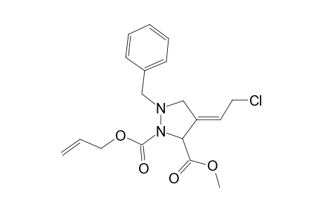 2-(Alloxycarbonyl)-1-benzyl-4-[(chloromethyl)methylene]-3-pyrazolidinecarboxylic acid methyl ester