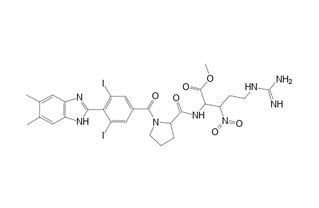 4-(5,6-dimethyl-1H-benzo[d]imidazol-2-yl)-3,5-diiodobenzoyl Pro-(nitro)Arg dev