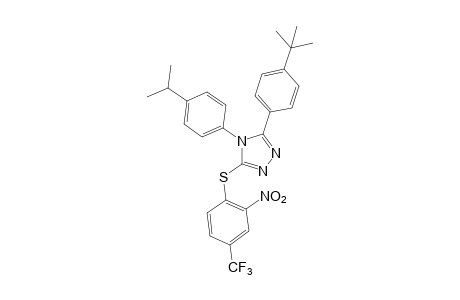 3-(p-tert-butylphenyl)-4-(p-cumenyl)-5-[(2-nitro-alpha,alpha,alpha-trifluoro-p-tolyl)thio]-4H-1,2,4-triazole