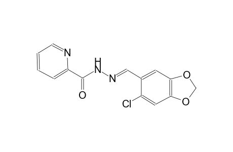 2-pyridinecarboxylic acid, 2-[(E)-(6-chloro-1,3-benzodioxol-5-yl)methylidene]hydrazide