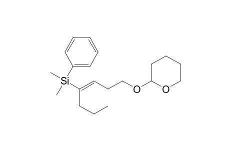 Silane, dimethylphenyl[1-propyl-4-[(tetrahydro-2H-pyran-2-yl)oxy]-1-butenyl]-, (E)-