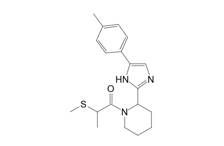 2-(methylthio)-1-(2-(5-(p-tolyl)imidazol-2-yl)piperidin-1-yl)propan-1-one