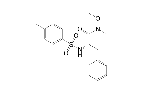 (S)-N-Methoxy-N-methyl-2-(4-methylphenylsulfonamido)-3-phenylpropanamide