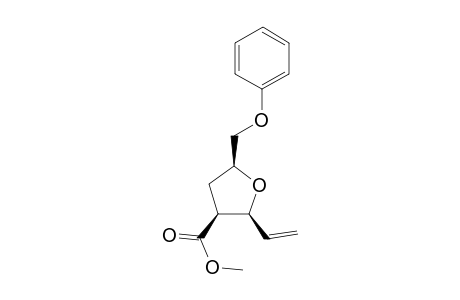 Methyl (R*,R*,R*)-2-Ethenyl-5-(phenoxymethyl)-2,3,4,5-tetrahydro-3-furancarboxylate
