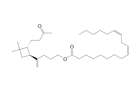 (9Z,12Z)-Octadeca-9,12-dienoic acid 4-[(1S,2R)-3,3-dimethyl-2-(3-oxo-butyl)-cyclobutyl]-pent-4-enyl ester