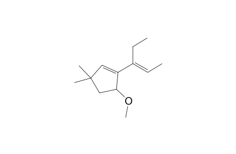 (E)-5-methoxy-3,3-dimethyl-1-(pent-2-en-3-yl)cyclopent-1-ene