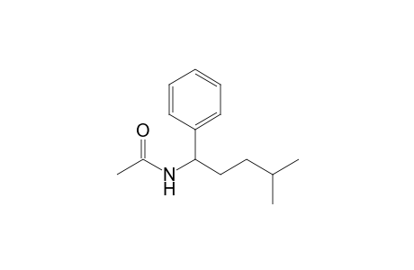 N-(4-Methyl-1-phenylpentyl)acetamide